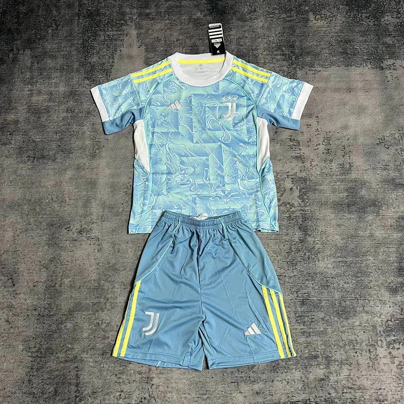 2025-2026 KIDS Juventus FC Away Football Shirt 1:1 Thai Quality- Maxi Kit