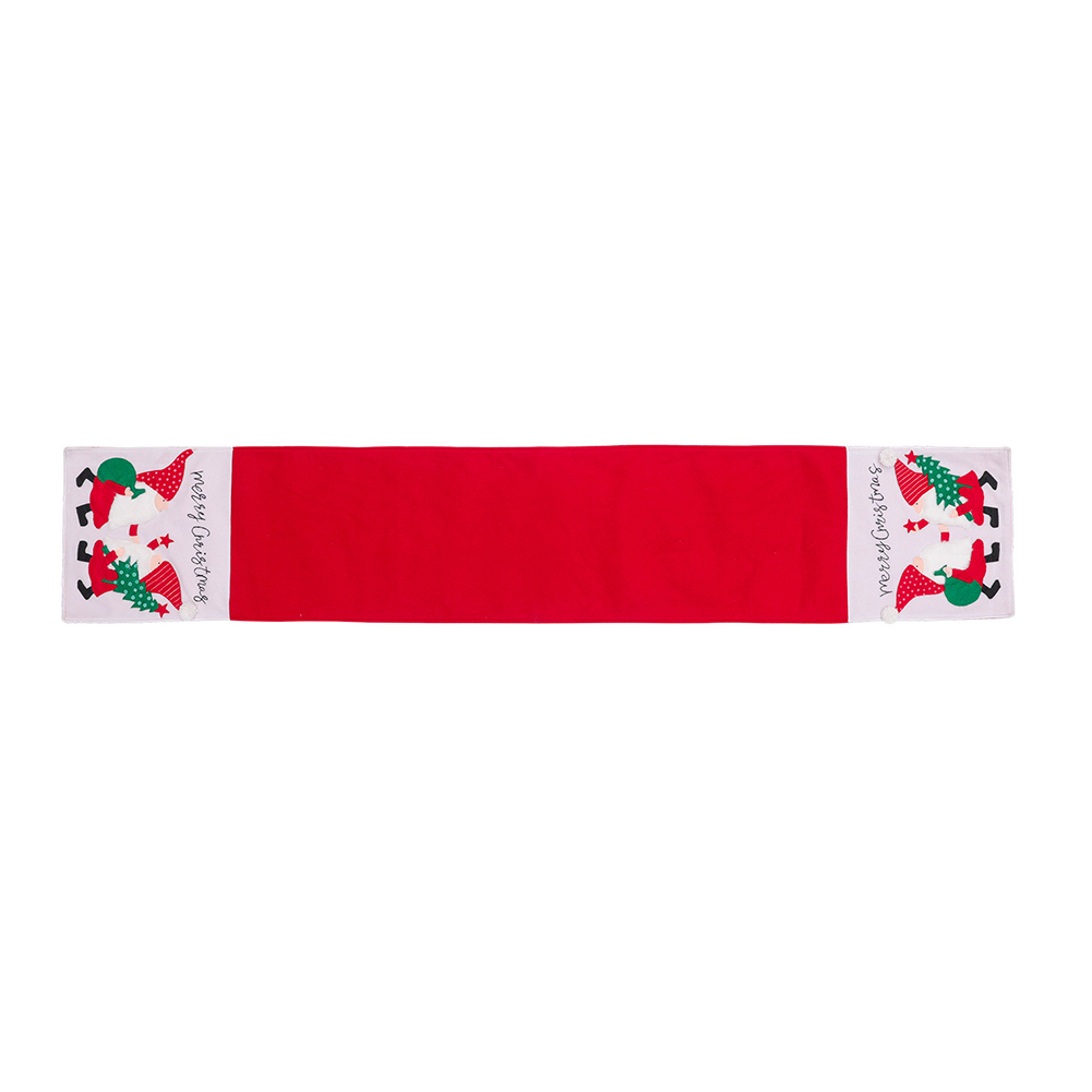 

Christmas Table Runner Flag Embroidered Faceless Old Man Home Desk Decor, 501 Original