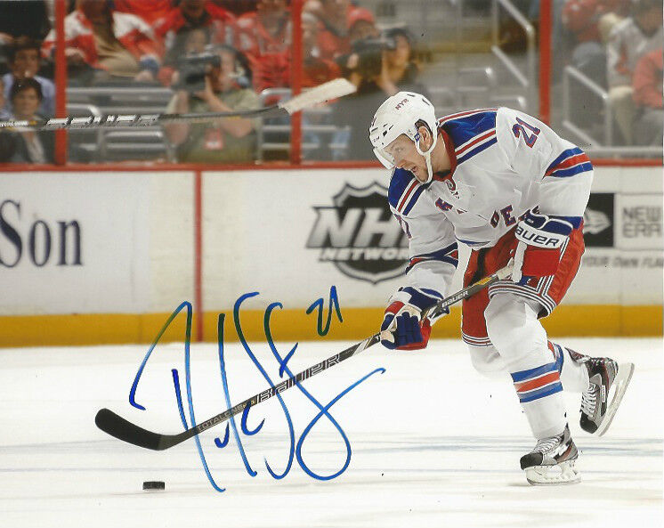 New York Rangers Derek Stepan Autographed Signed 8x10 Photo Poster painting COA A