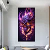 (US Only)Skeleton 5D DIY Full Drill Round Diamond Painting Kit Home Wall Decor 40x80cm