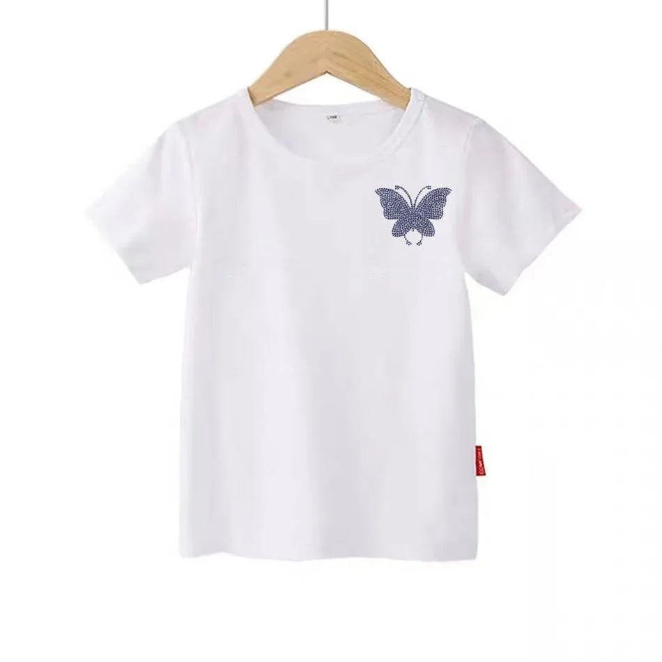 Beautiful Butterfly Crystal Rhinestone Patches On Clothes DIY Washable Heat Stickers Funny Design Iron On Transfer For Bag Decor