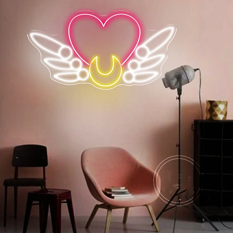 Anime Neon Sign Sailor Moon  Neon Light Sign Bedroom Game Room wall decor Art LED Neon Sign Graduation gifts Kids R oom Light Decor