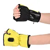 Rechargeable USB Fingerless Heated Gloves w/3 Heating Levels for Sports Skiing
