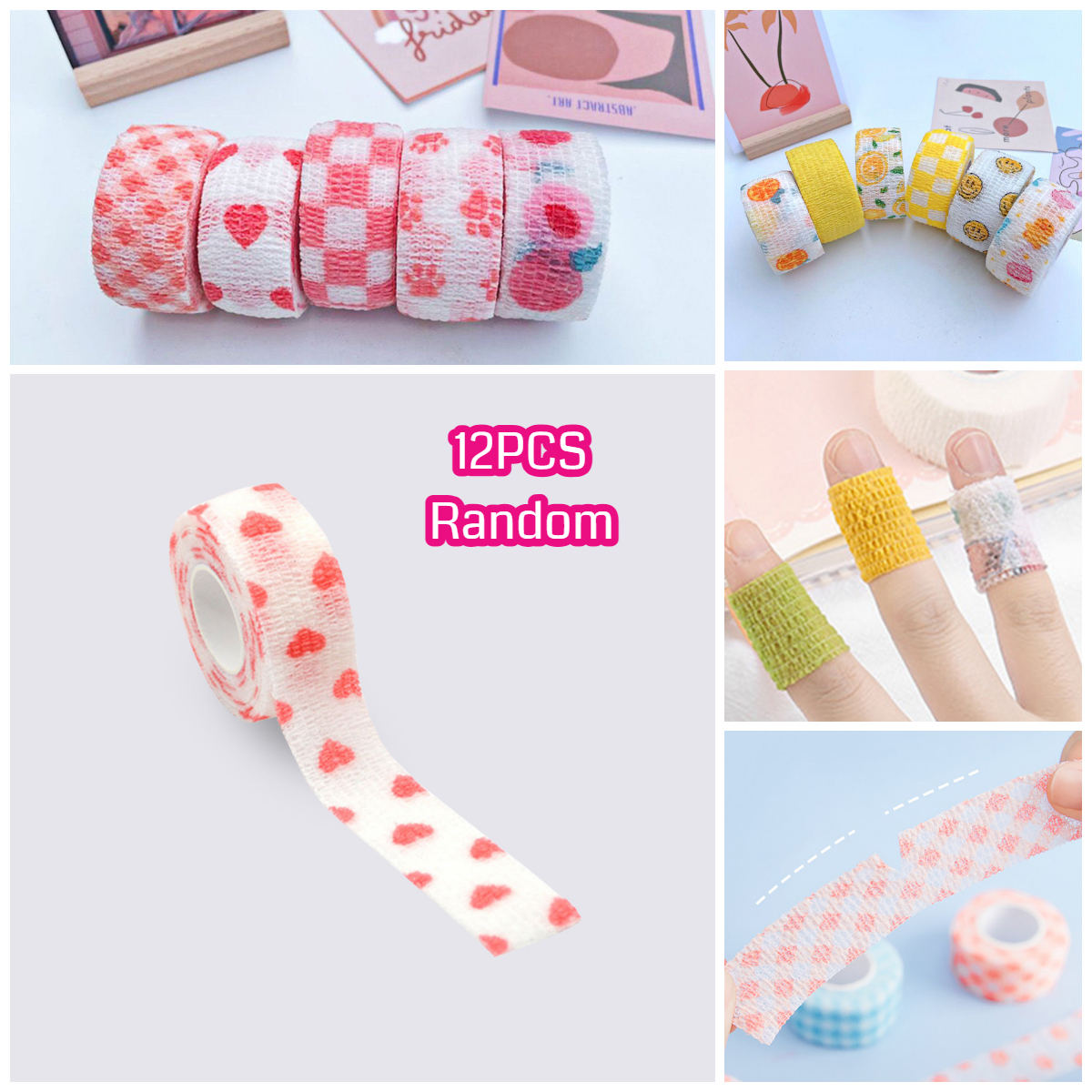 6PCS Cross Stitch Finger Protection Cover Embroidery bandage