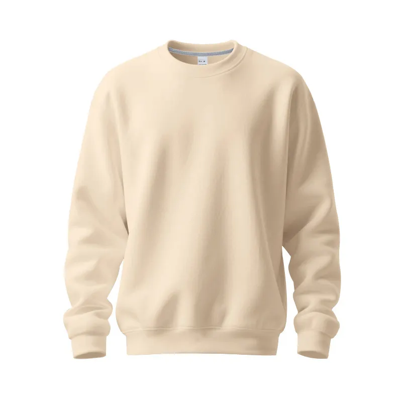 2025 Men’s Autumn/Winter Crewneck Sweatshirt Fleece-lined Warm Simple Loose Fit Classic Style Sweatshirt