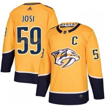 Men's  Nashville Predators #59 Roman Josi Yellow Stitched NHL Jersey