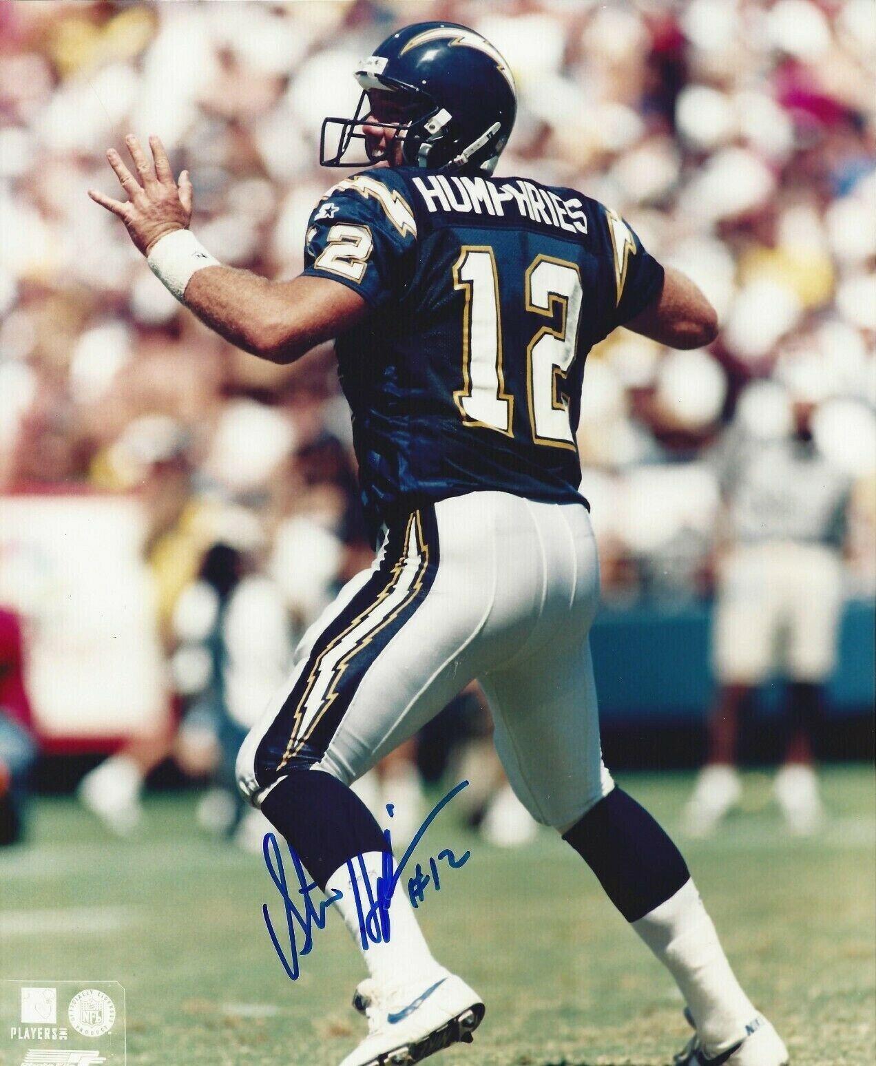 Stan Humphries Autographed Signed 8x10 Photo Poster painting ( Chargers ) REPRINT