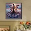 (40*40cm)Butterfly Girl - Round AB Drill Diamond Painting