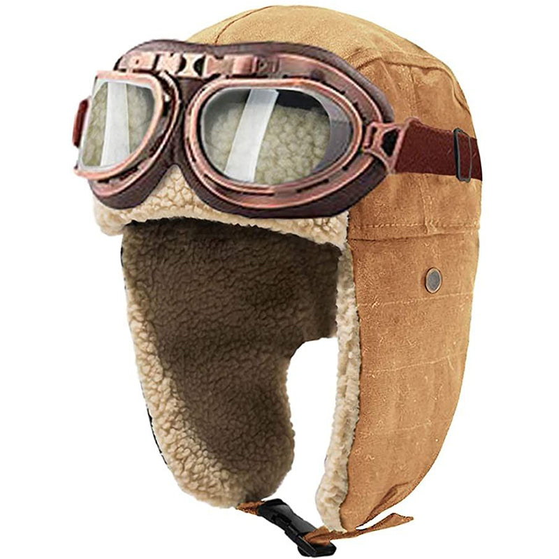 Vintage Aviator Hat and Goggles
