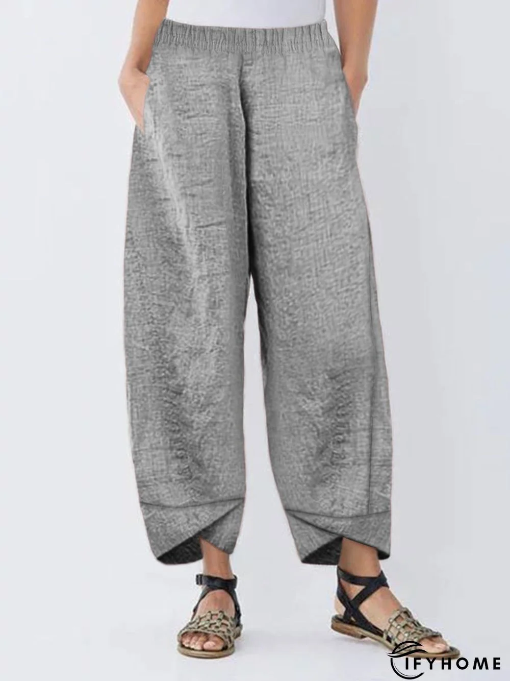 Casual Linen Loose Linen & Cotton Bottoms | IFYHOME