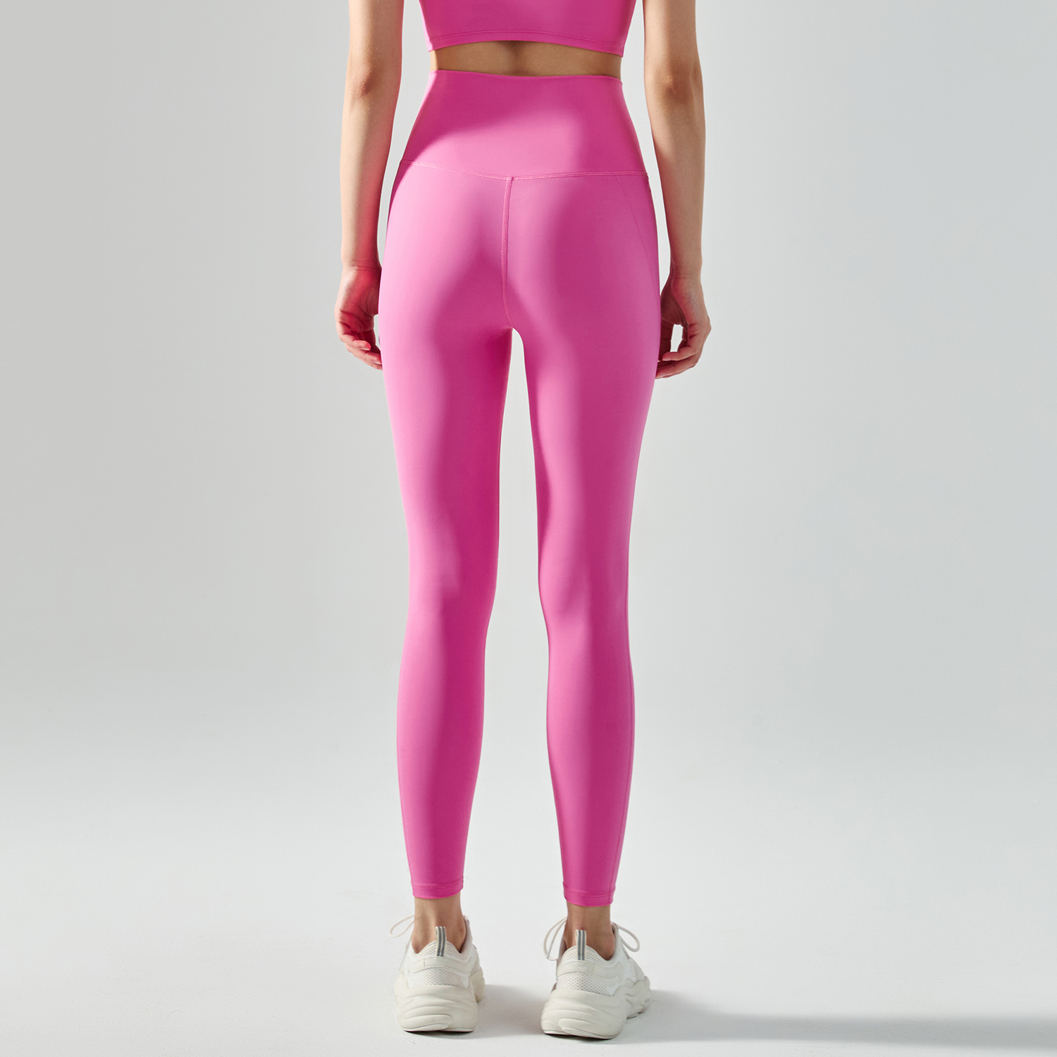 Hergymclothing Plum high waist mid rise butt lifting squat proof nylon sports yoga leggings online shopping 