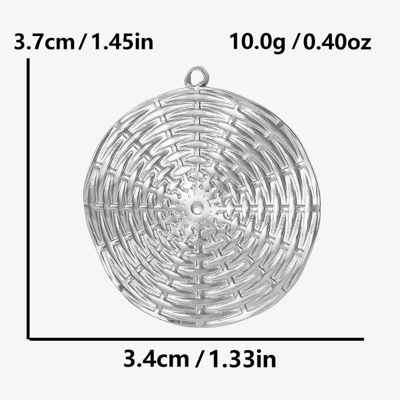 304 Stainless Steel 18K Gold Plated Geometric Pendant