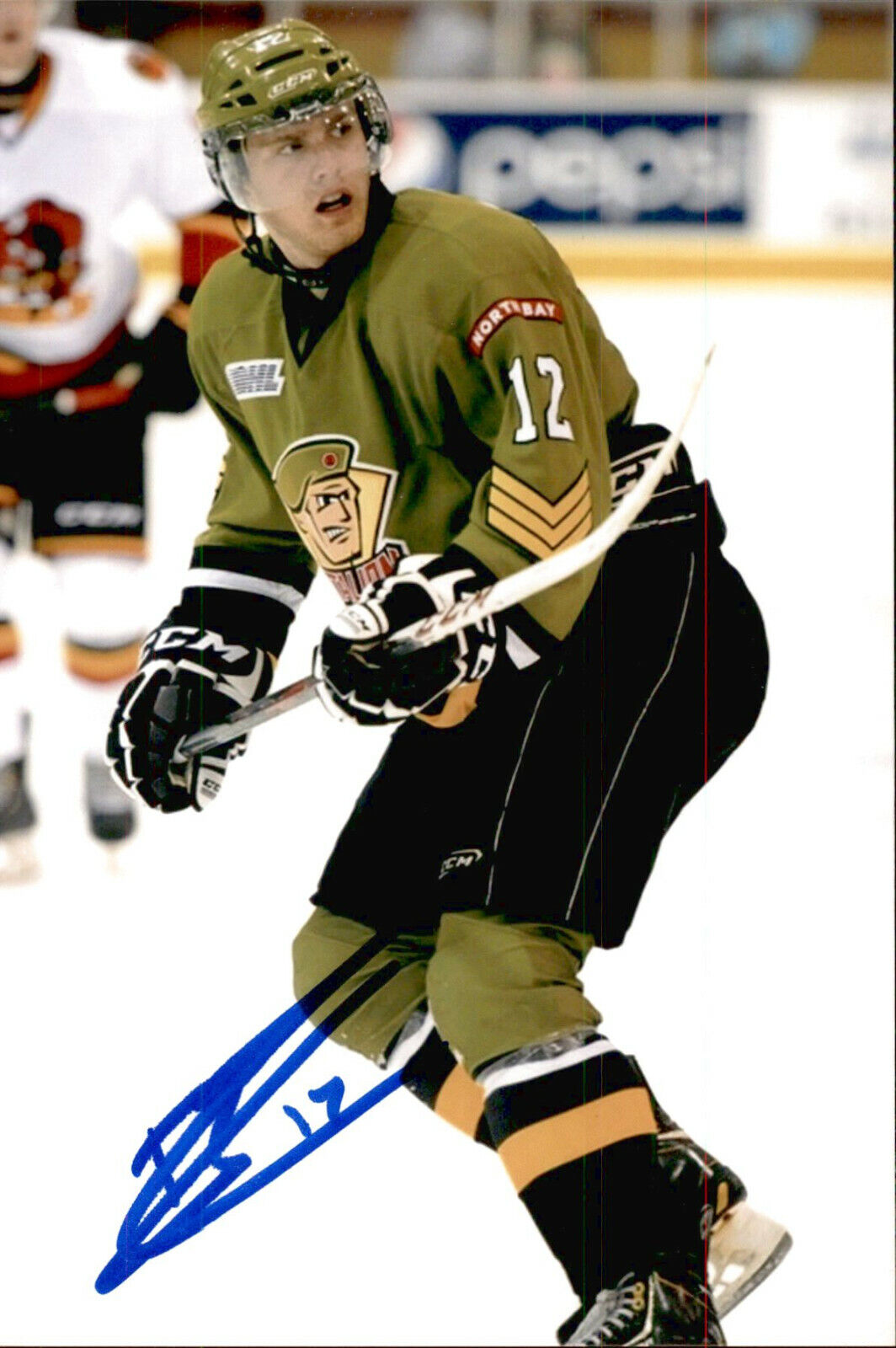 Brett McKenzie SIGNED 4x6 Photo Poster painting NORTH BAY BATALLION / VANCOUVER CANUCKS #3