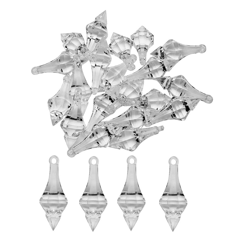 

20pcs Acrylic Crystal Beads Hanging Pendant Chandelier Wedding Party Decor, 501 Original