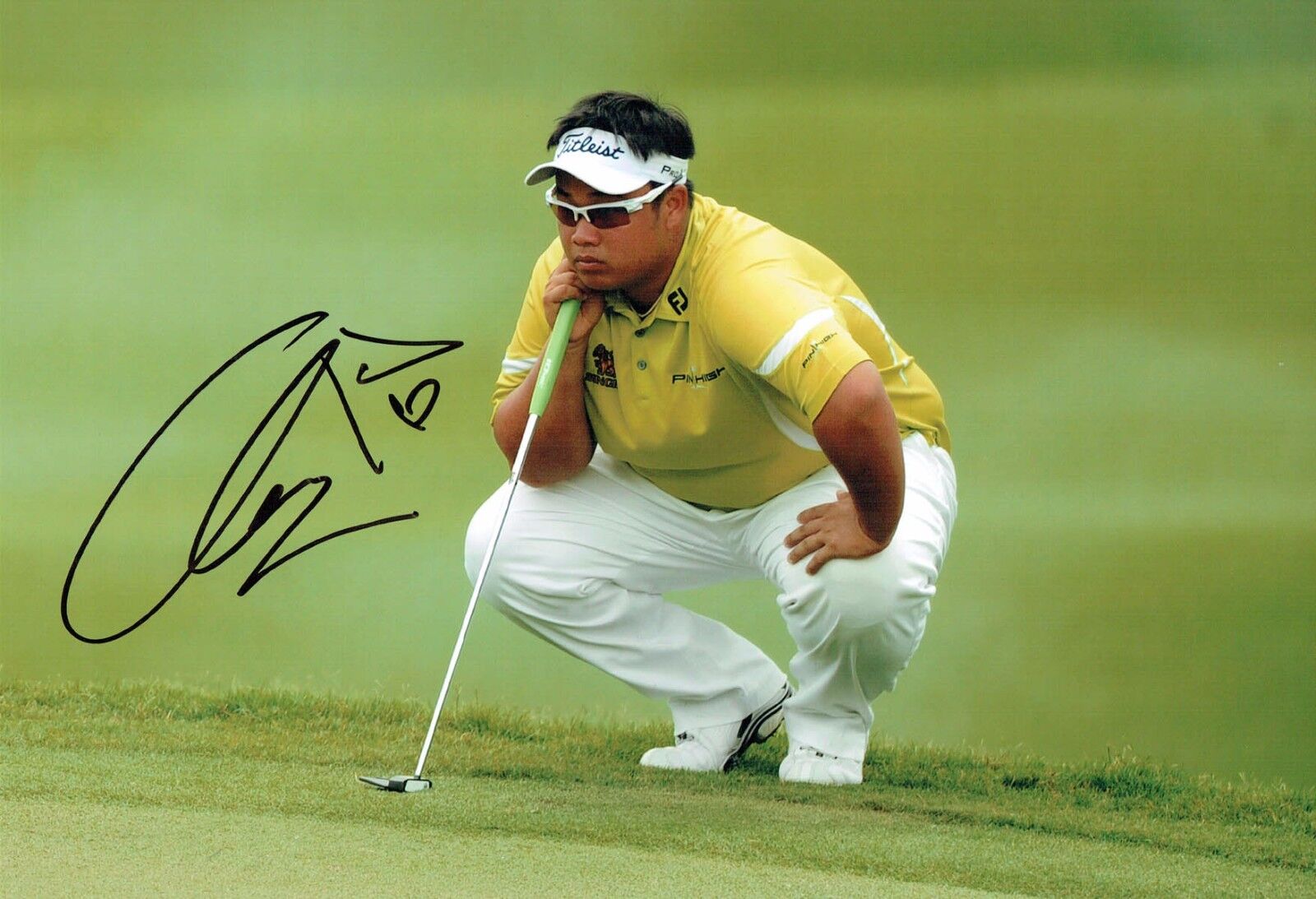 Kiradech APHIBARNRAT 2017 Signed 12x8 Photo Poster painting C Autograph Golf AFTAL COA