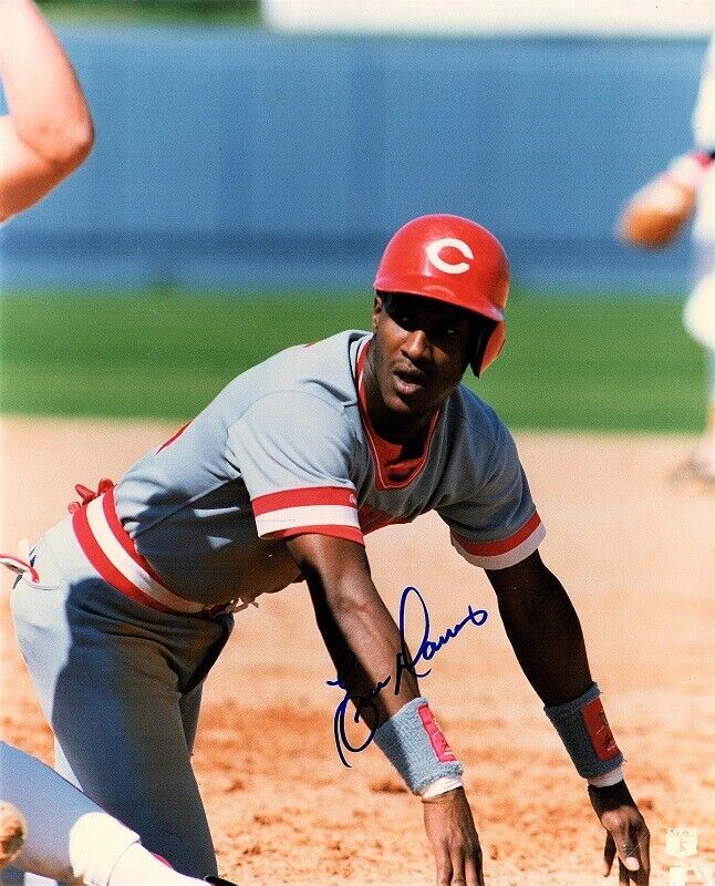 Eric Davis Signed Cincinnati Reds 8x10 inch Photo Poster painting - 1990 World Series Champion