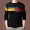 Men's fashion contrast sweater winter