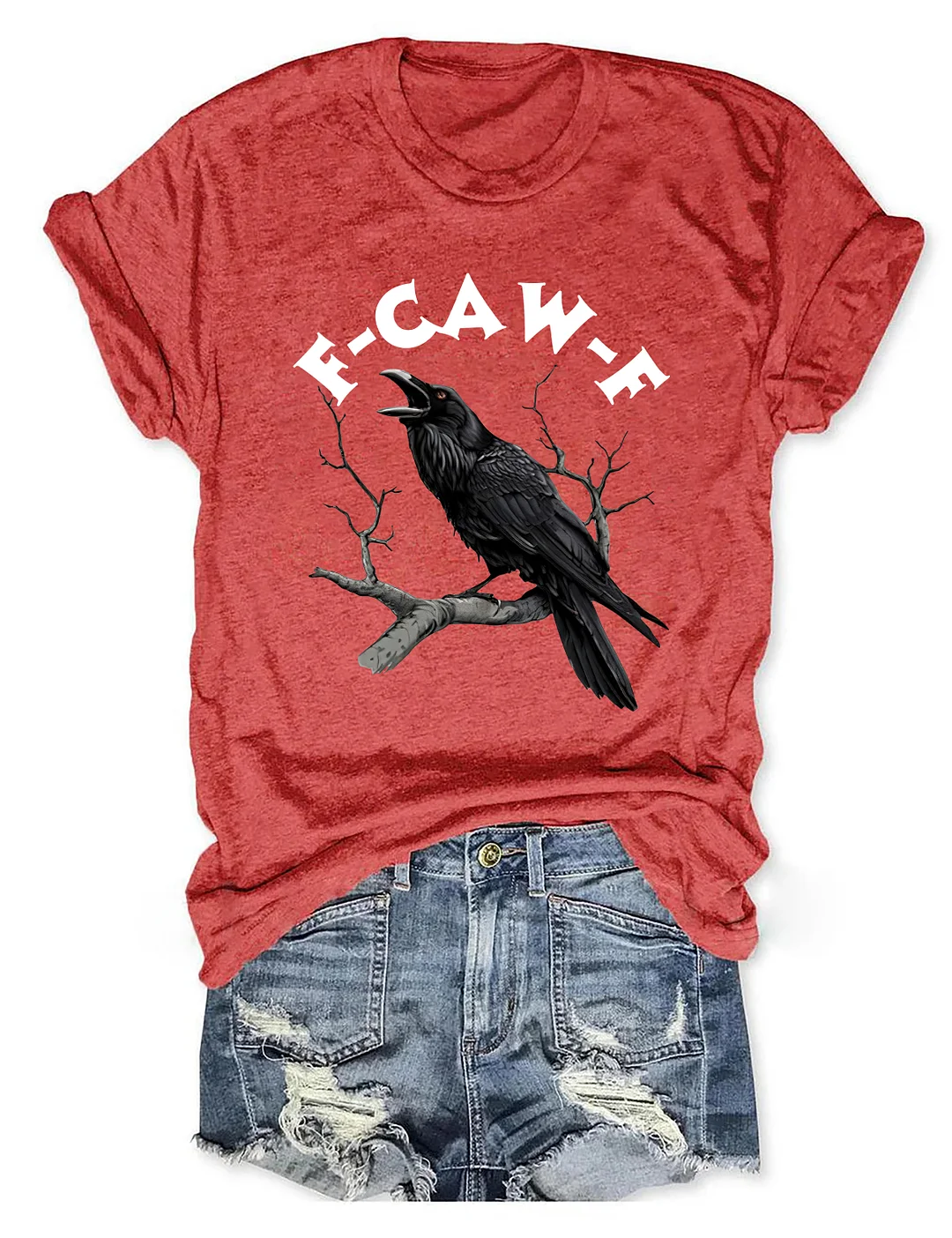 F-Caw-F Funny Crow T-shirt