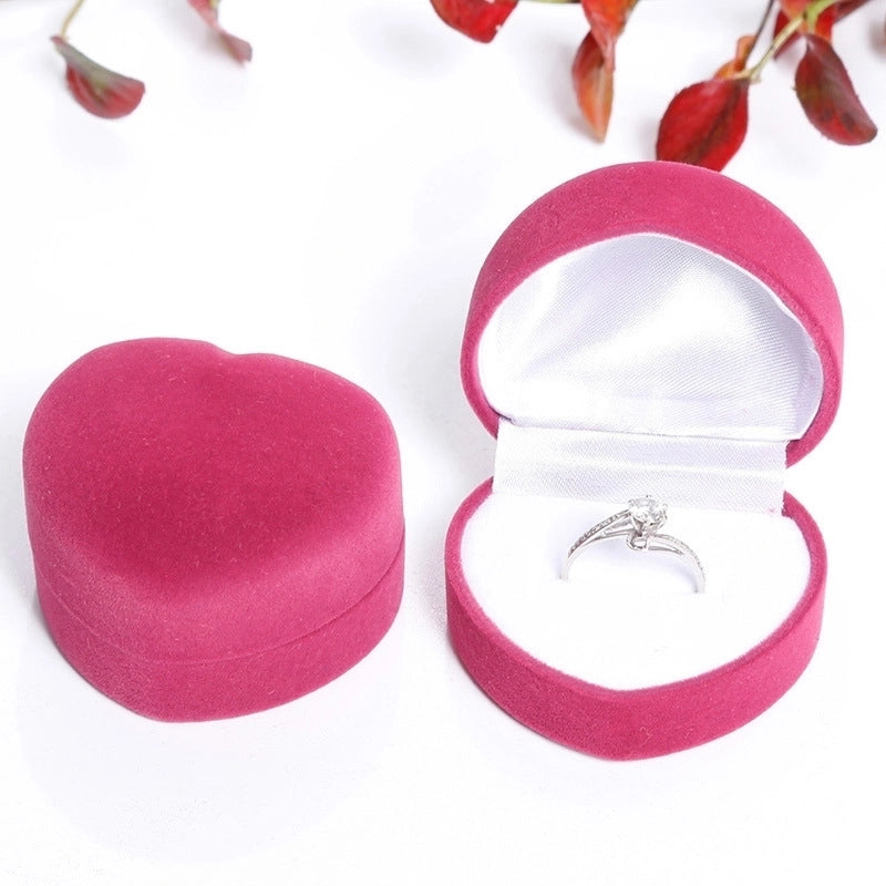 Minimalist Commute Heart Shape Plastic Valentine'S Day Jewelry Boxes