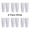 6 Pairs Compression Football Socks Cover Compression Leg Warmers Sweat Absorption Calf Socks Running Cycling Football Protectors