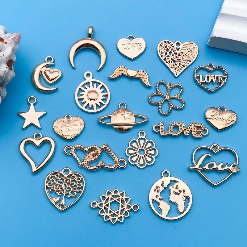 1 Piece Alloy Heart Shape Jewelry Accessories Pendant