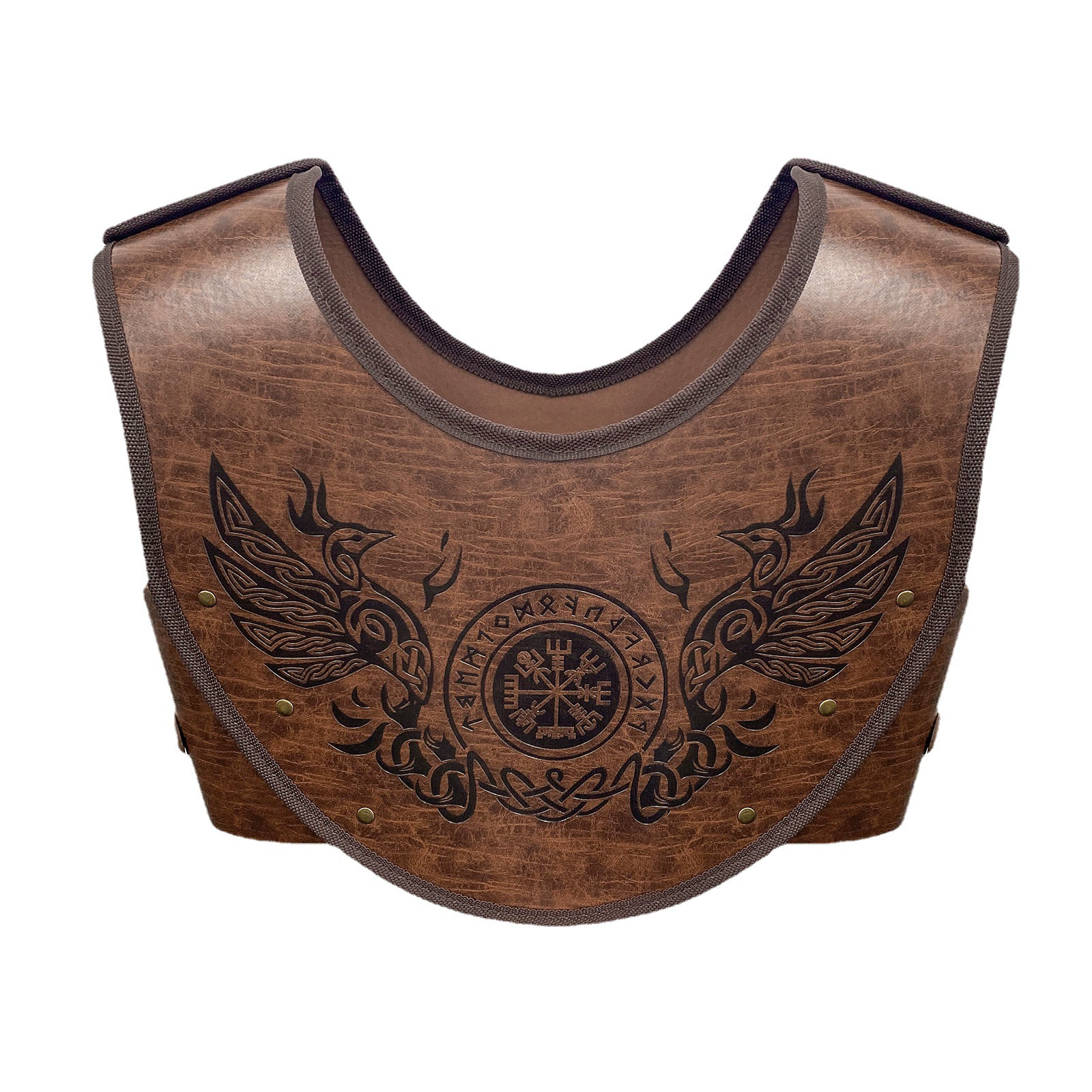 Viking Breastplate - Retro Embossed Leather Armor