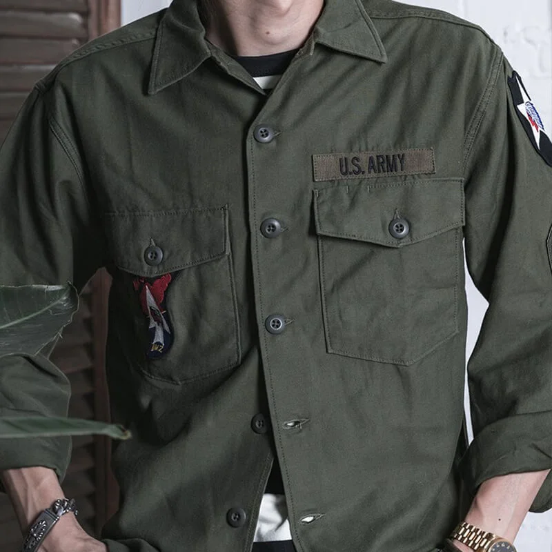 Men's U.S. Army Vietnam War OG-107 Utility Fatigue Shirt / [viawink] /