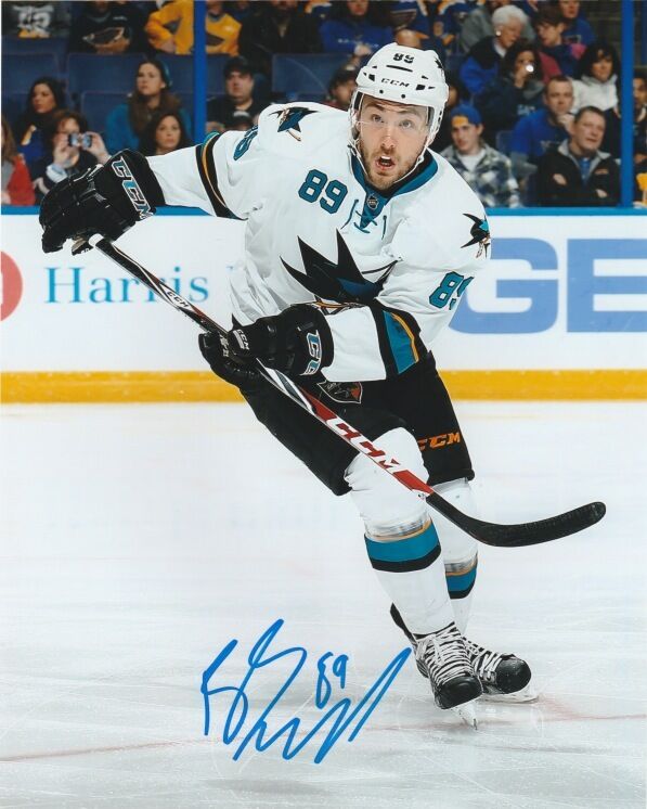 San Jose Sharks Barclay Goodrow Signed Autographed 8x10 NHL Photo Poster painting COA A