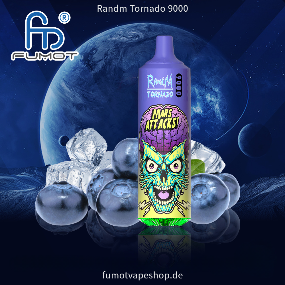Randm Tornado 9000 Blaubeereis  fumotvapeshop