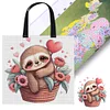 Sloth-11CT DIY Stamped Cross Stitch Shopping Bag 40*40cm