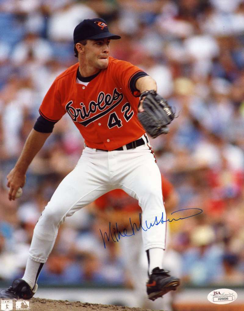 Mike Mussina Jsa Coa Autograph 8x10 Photo Poster painting Hand Signed Authentic