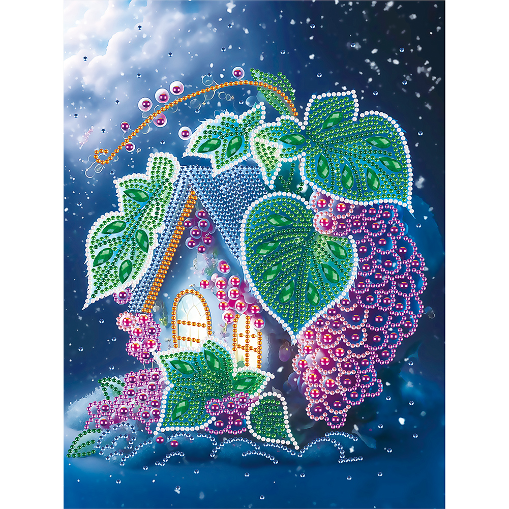 Fairy Tale Cottage 30*40CM(Canvas) Special Shaped Drill Diamond Painting gbfke