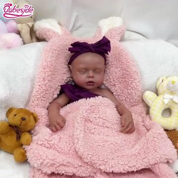 [Versand innerhalb von 24 Stunden] Babeside Lucy 12 "/16" Realistische Silikon Schlafen Baby African American Little Infant Girl Physische und geistige Begleitung