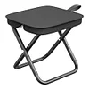 9in Tall Portable Camping Stool with Carry Bag Folding Stool for Travel Hiking