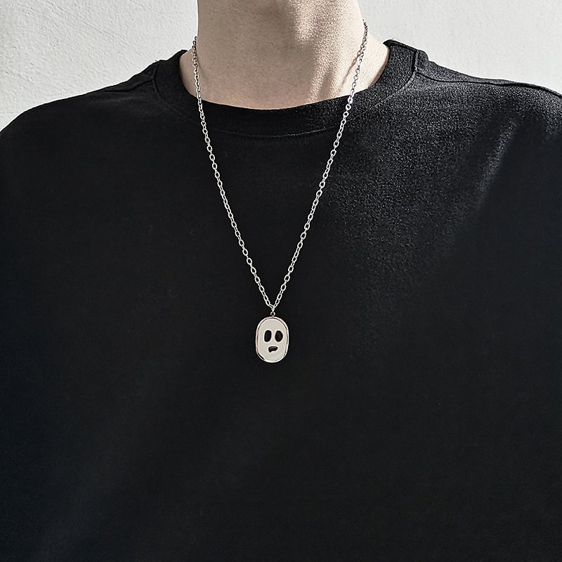 Ghost Face Necklace-barclient