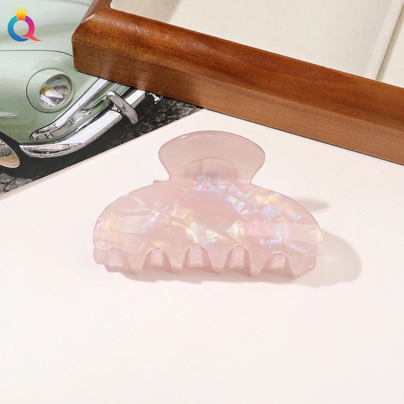 Women’s Minimalist Classic Style Solid Color PVC Hair Claws