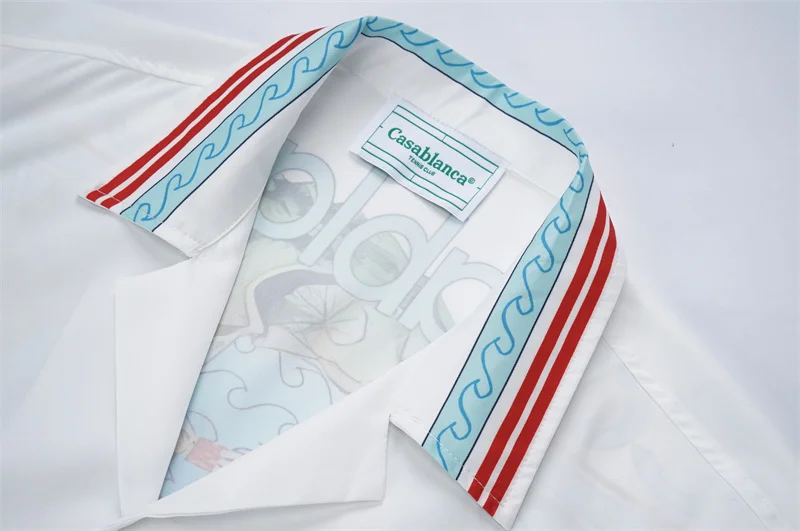 Casablanca 2023SS New Product Silk Short Sleeve Shirt