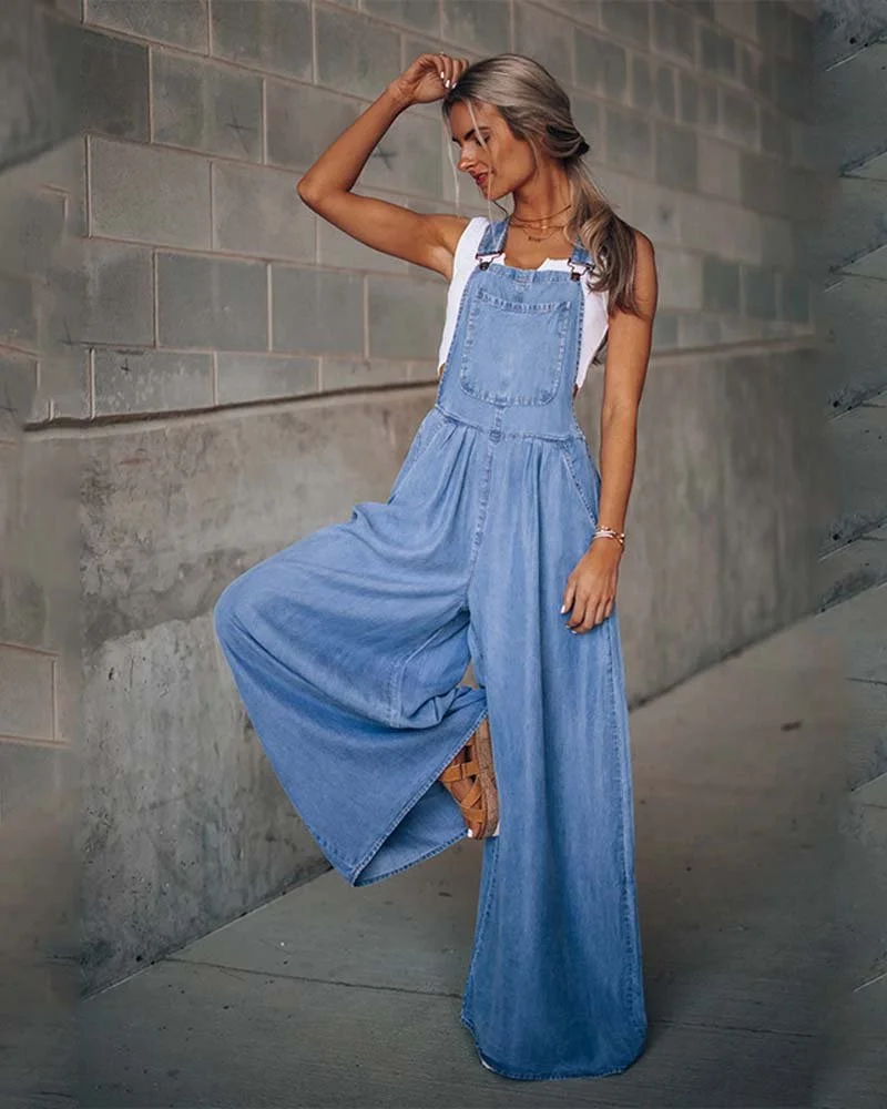 🎁EVELYN DENIM JUMPSUIT