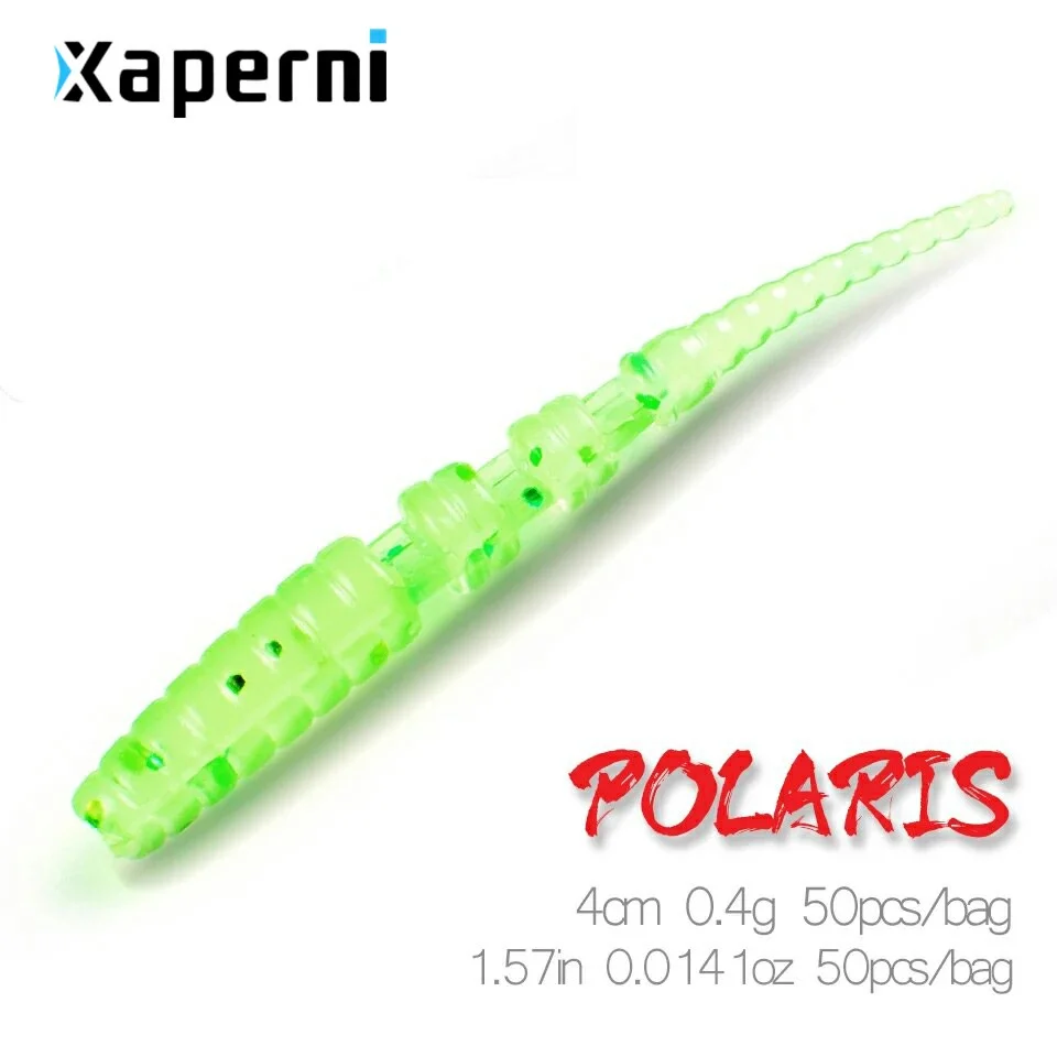 2019 Xaperni Polaris  4cm 0.4g 50pcs/bag  Fishing Lures soft lure Artificial Bait Predator Tackle jerkbaits for pike and bass