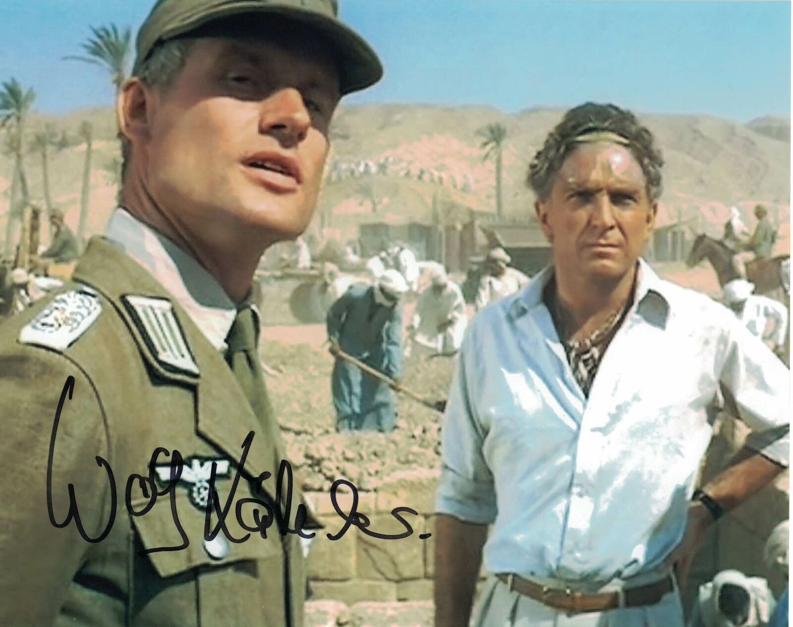 WOLF KAHLER - Dietrich in Raiders of The Lost Ark - hand signed 10 x 8 Photo Poster painting