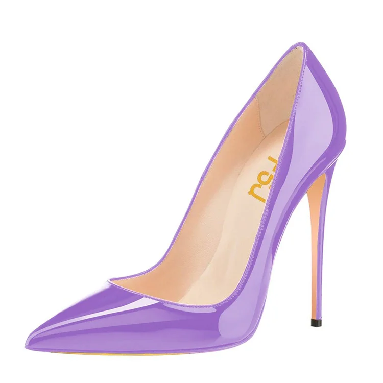Purple Office Shoes Pointy Toe Stiletto Heels Y2K Pumps |FSJ Shoes