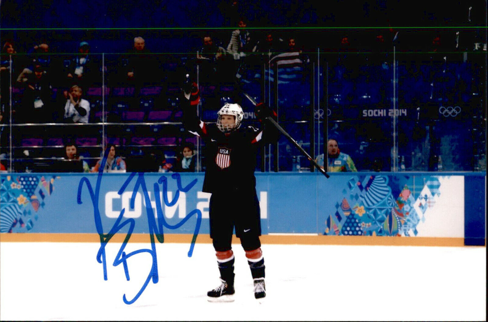 Kacey Bellamy SIGNED 4x6 Photo Poster painting WOMEN'S HOCKEY / TEAM USA #3