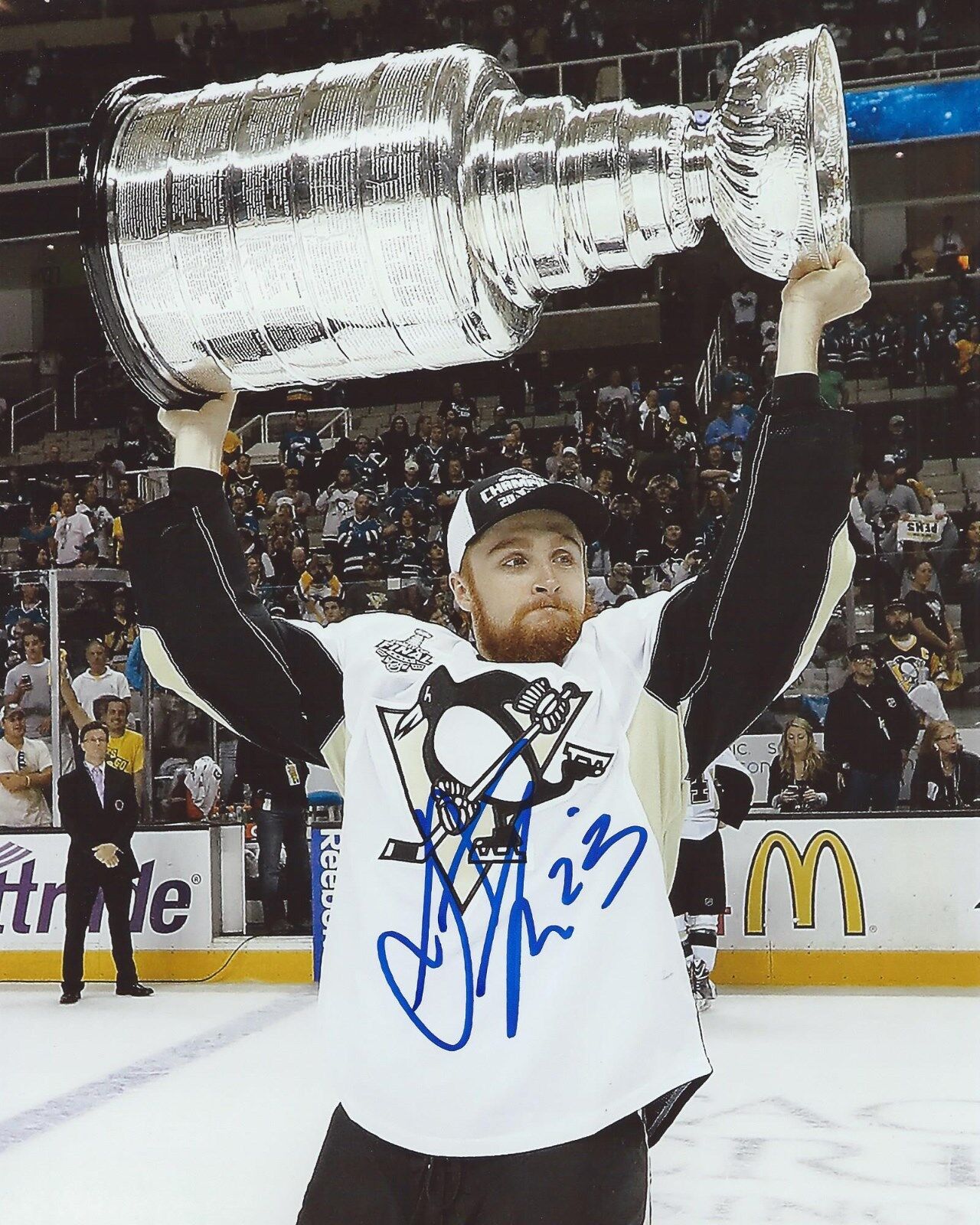 Scott Wilson Signed 8x10 Stanley Cup Photo Poster painting Pittsburgh Penguins Autographed COA