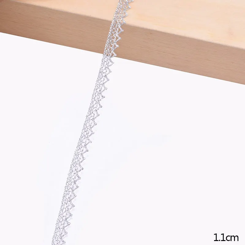 5/10Yards White Cotton Embroidered Lace Trim Ribbons Fabric DIY Handmade Craft Clothes Sewing Accessories Supplies