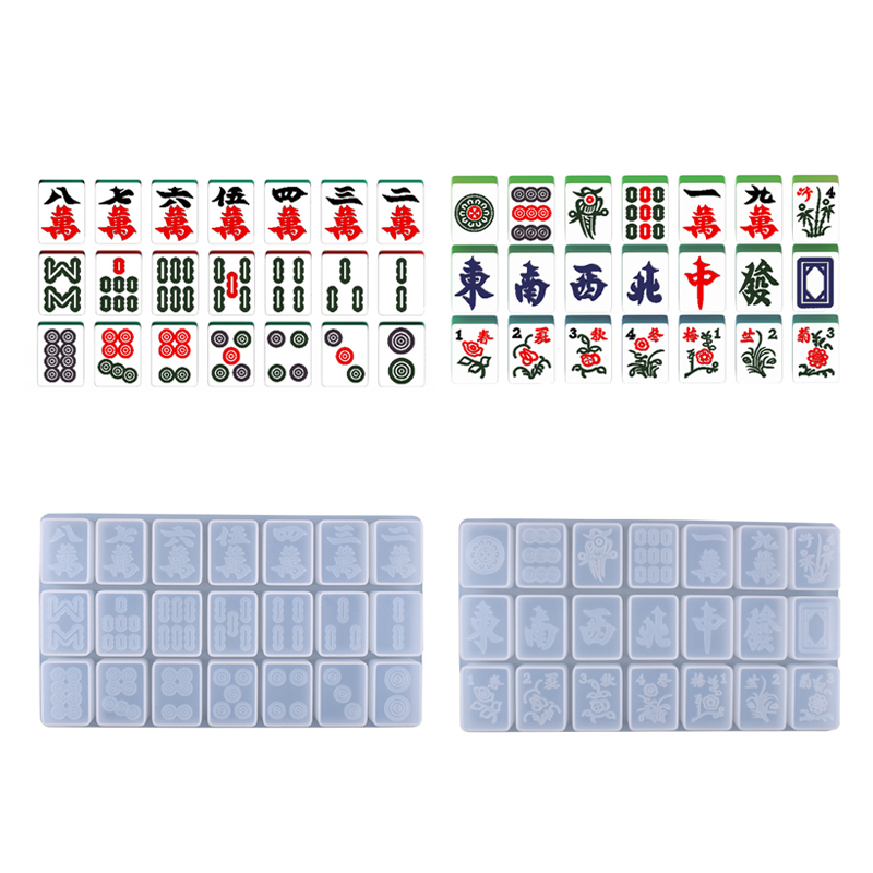 Chinese Mahjong Tiles Silicone Molds