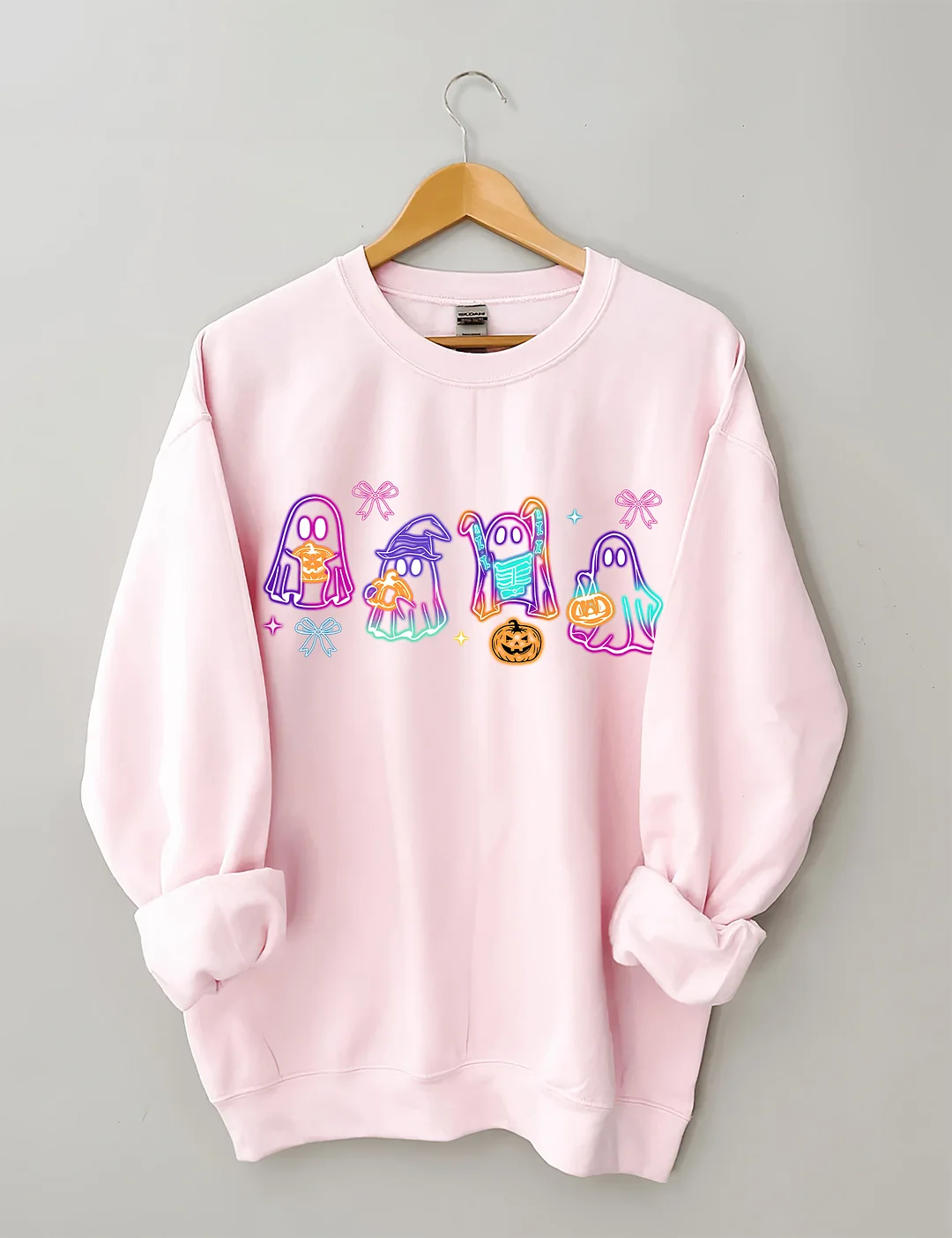 Halloween Ghost Neon Sweatshirt