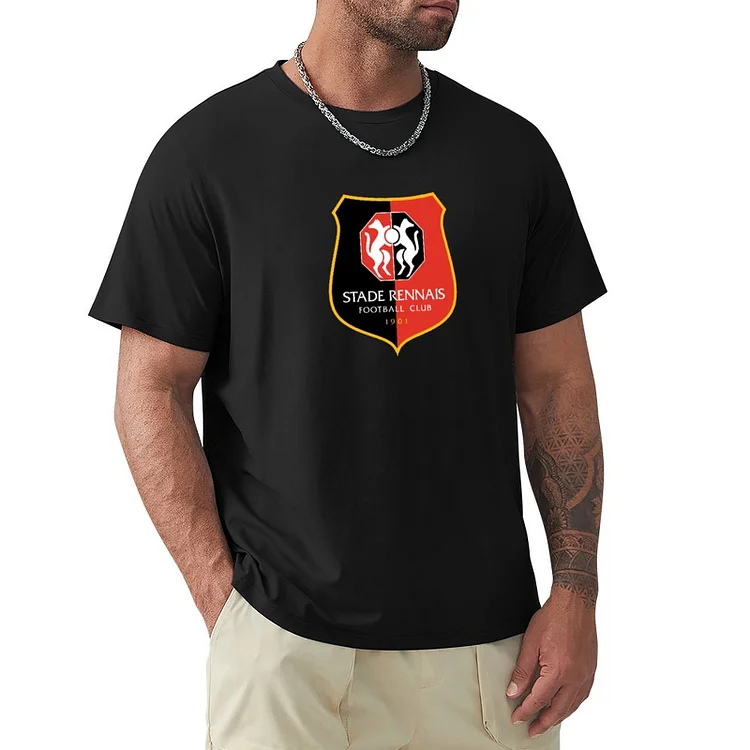 Stade Rennais F.C Graphique Coton T-shirt Manche Courte Homme