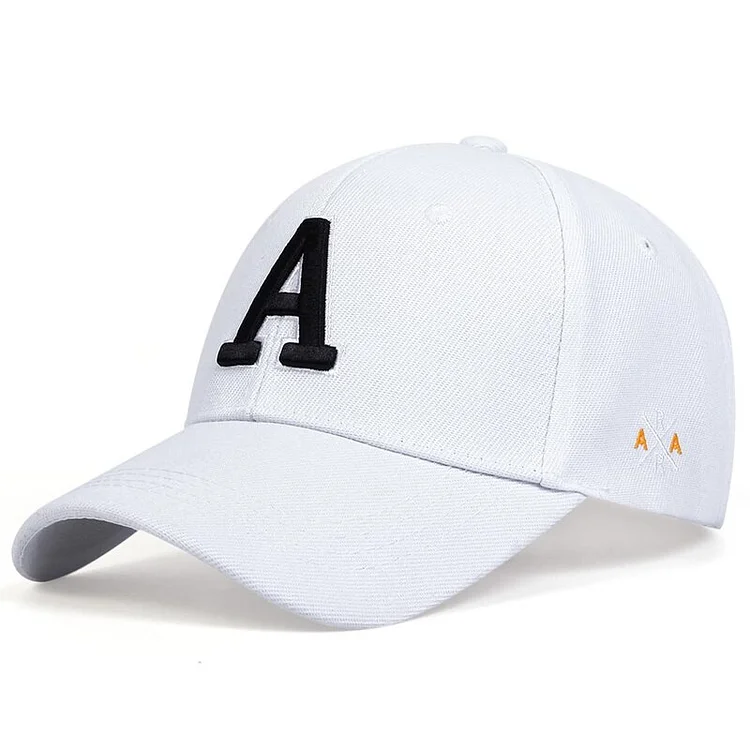 A Letter Embroidery A Baseball Cap Spring Summer Outdoor Sun hat dad hat Cotton Snapback Hat Adjustable Casual Cap