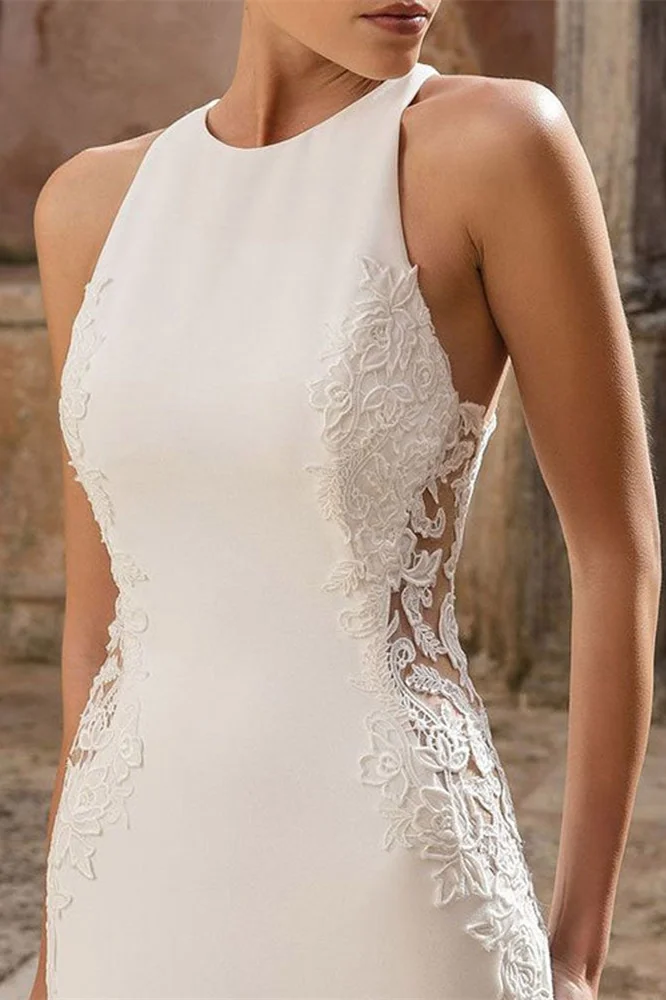 Sleeveless Mermaid Wedding Dress PD0341