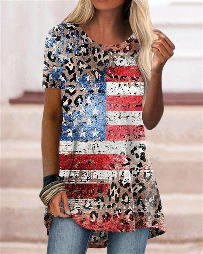 Casual Printed Short Sleeve T-Shirt